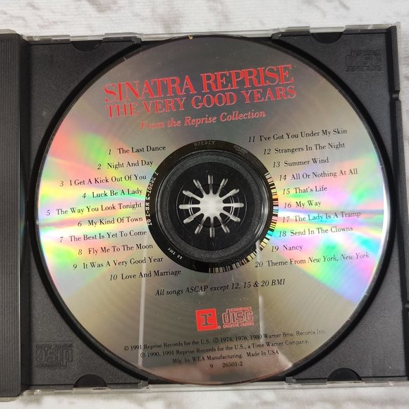 Vintage Sinatra Reprise the Very Good Years CD 1991 Big Band Swing Vocal Jazz - Picture 4 of 6